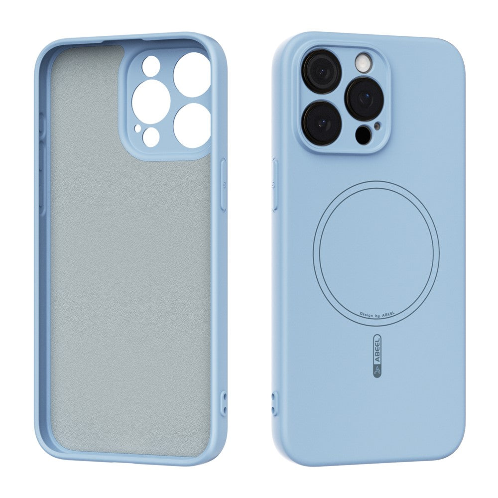 ABEEL For iPhone 15 Pro Max Case Compatible with MagSafe Skin Touch Liquid Silicone Phone Back Cover