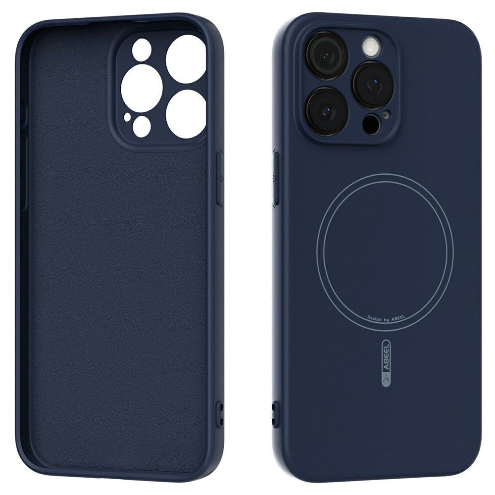ABEEL For iPhone 15 Pro Max Case Compatible with MagSafe Skin Touch Liquid Silicone Phone Back Cover
