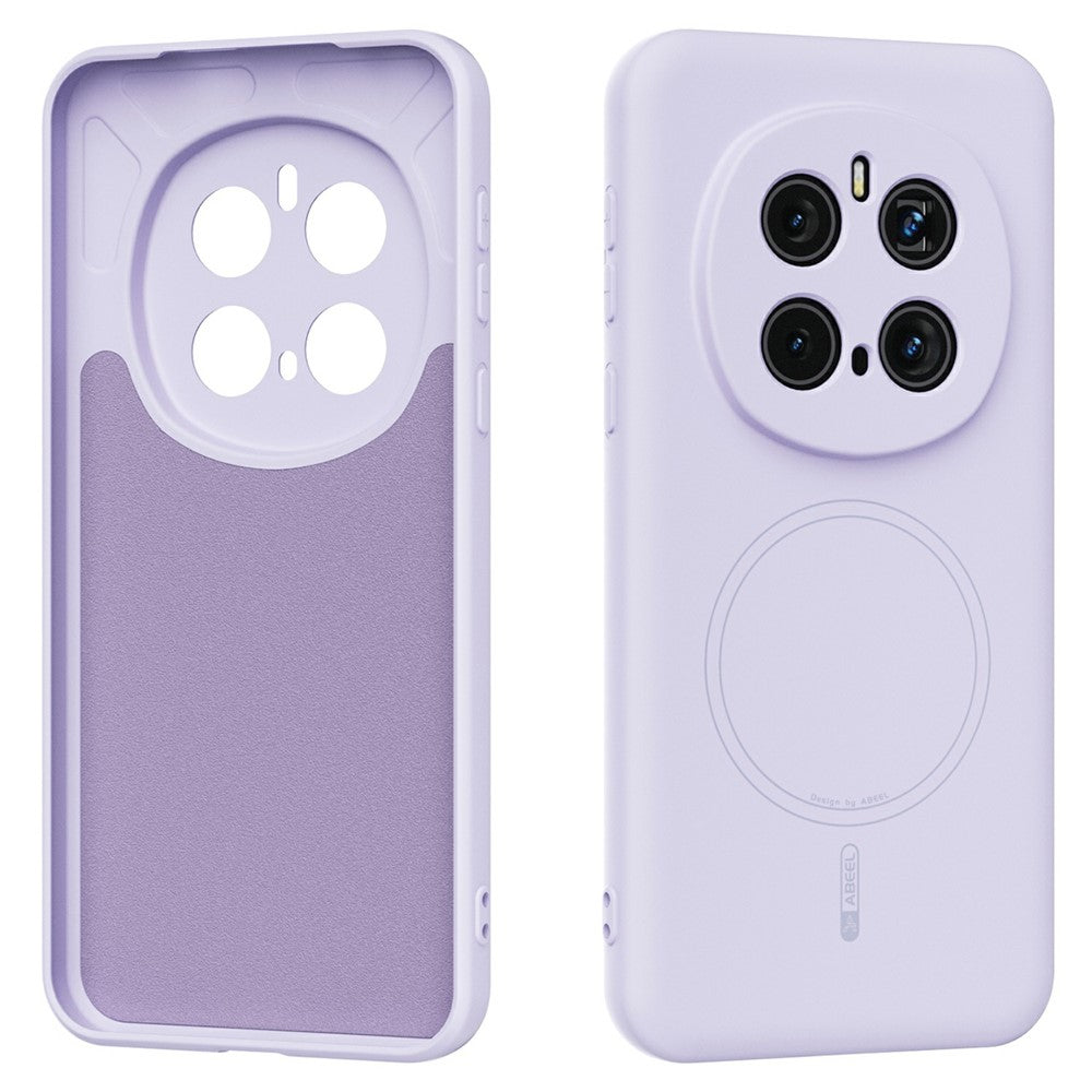 ABEEL For Honor Magic7 Pro 5G Magnetic Case Skin Touch Liquid Silicone Phone Back Cover