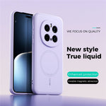 ABEEL For Honor Magic7 Pro 5G Magnetic Case Skin Touch Liquid Silicone Phone Back Cover