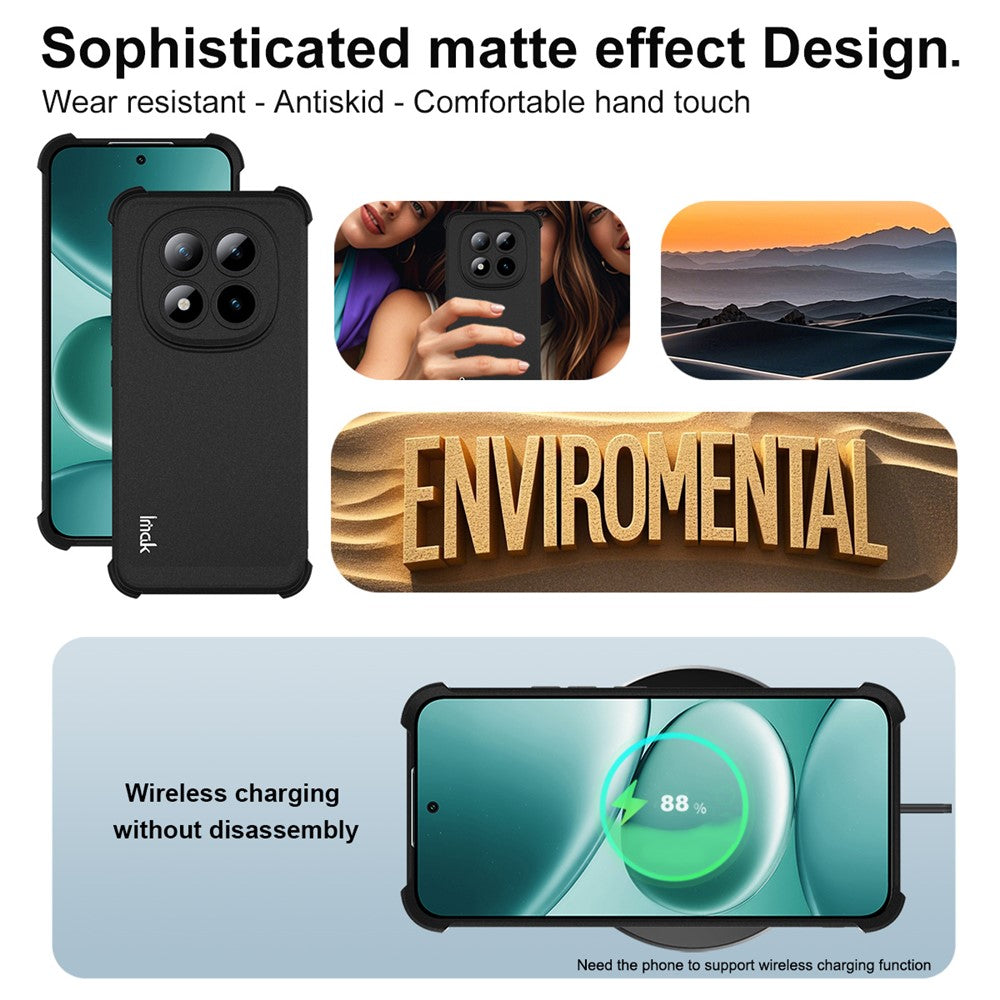 IMAK For Xiaomi Poco M8 Pro 5G / Redmi Note 15 Pro+ 5G (Global) Case TPU Phone Cover Airbag Shockproof Protection