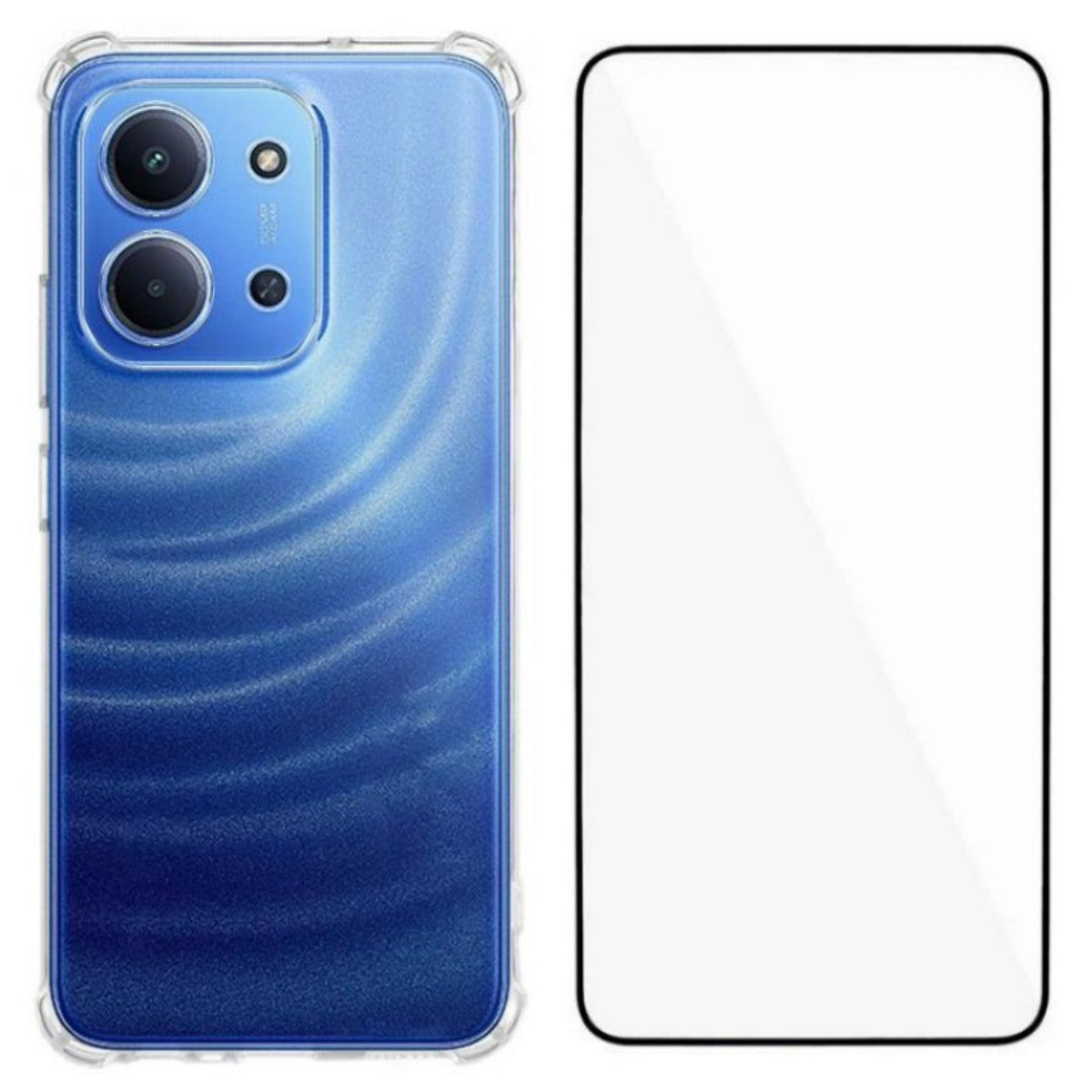 WANLONFENG For Xiaomi Redmi 15C 4G (EU) (173mm) / Xiaomi Redmi 15C 5G (EU) (173mm) TPU Case  WL3 Series 1.5mm Phone Cover with Tempered Glass Film