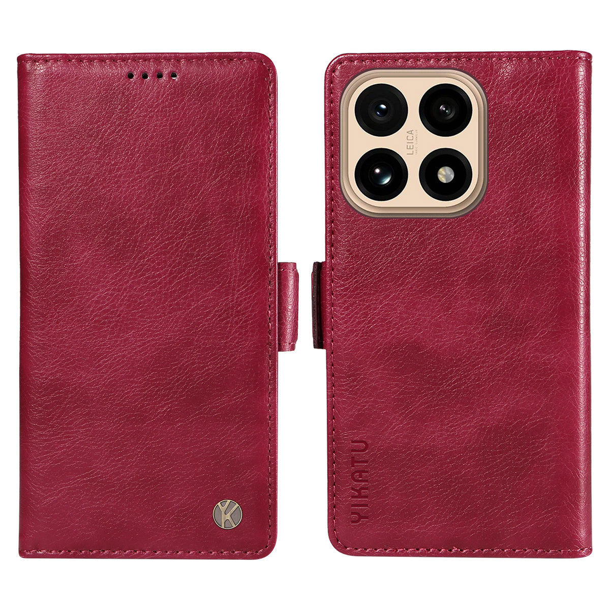 YIKATU For Xiaomi 15T Case  YK-007 Litchi Texture PU Leather Wallet Phone Cover