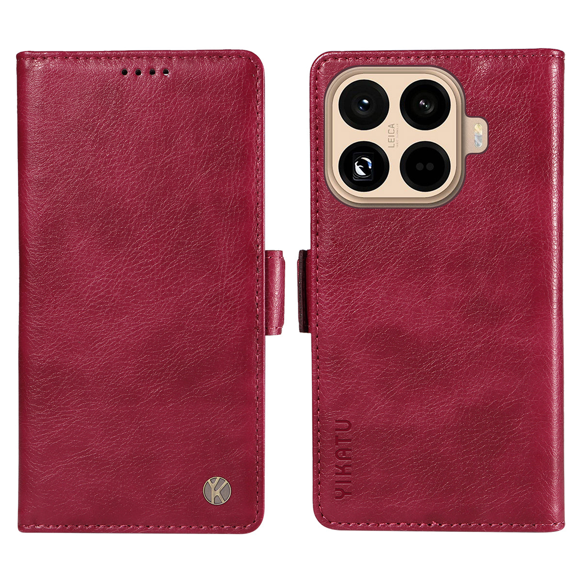 YIKATU For Xiaomi 15T Pro Case  YK-007 Litchi Texture PU Leather Wallet Phone Cover