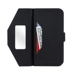 Til iPhone 17 Stand Case kryds-tekstur PU-læderpung telefoncover med skulderrem / makeupspejl