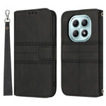 For Xiaomi Poco M8 5G / Redmi Note 15 5G (Global) / 15 4G (Global) Case Wallet Skin-Touch Leather Imprinted Phone Cover with Wrist Strap