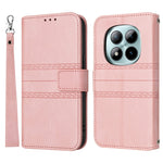 For Xiaomi Redmi Note 15 Pro 5G (Global) Case Wallet Skin-Touch Leather Imprinted Phone Cover with Wrist Strap