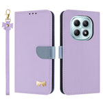 For Xiaomi Poco M8 5G / Redmi Note 15 5G (Global) / 15 4G (Global) Case Bowknot Decor Wallet Leather Phone Cover with Wrist Strap