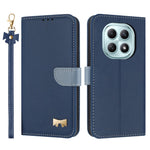 For Xiaomi Poco M8 5G / Redmi Note 15 5G (Global) / 15 4G (Global) Case Bowknot Decor Wallet Leather Phone Cover with Wrist Strap