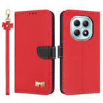 For Xiaomi Poco M8 5G / Redmi Note 15 5G (Global) / 15 4G (Global) Case Bowknot Decor Wallet Leather Phone Cover with Wrist Strap