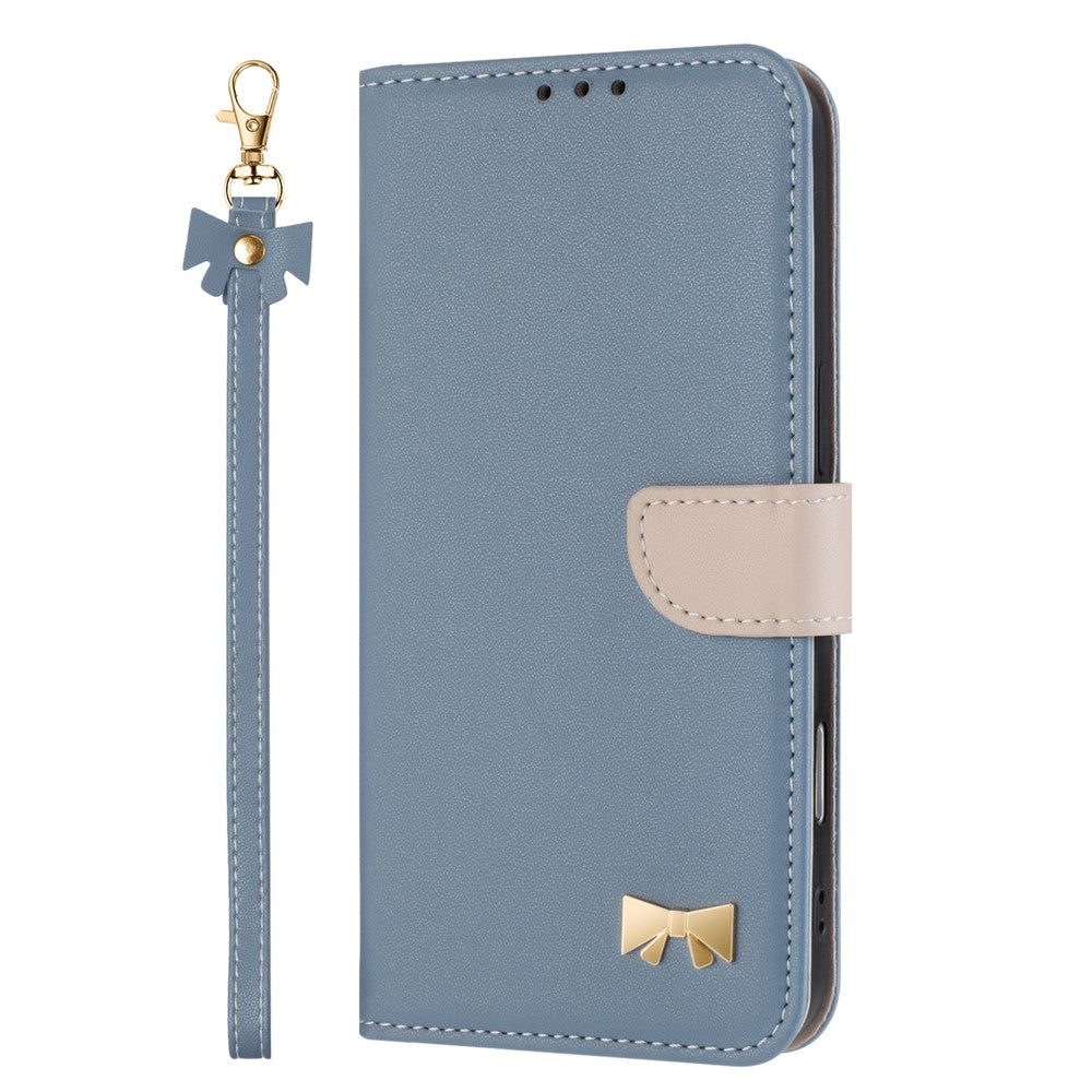 For Xiaomi Redmi Note 15 Pro 5G (Global) Case Bowknot Decor Wallet Leather Phone Cover with Wrist Strap