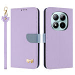 For Xiaomi Redmi Note 15 Pro 5G (Global) Case Bowknot Decor Wallet Leather Phone Cover with Wrist Strap