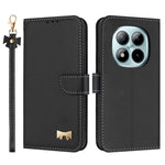For Xiaomi Redmi Note 15 Pro 5G (Global) Case Bowknot Decor Wallet Leather Phone Cover with Wrist Strap