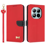 For Xiaomi Redmi Note 15 Pro 5G (Global) Case Bowknot Decor Wallet Leather Phone Cover with Wrist Strap