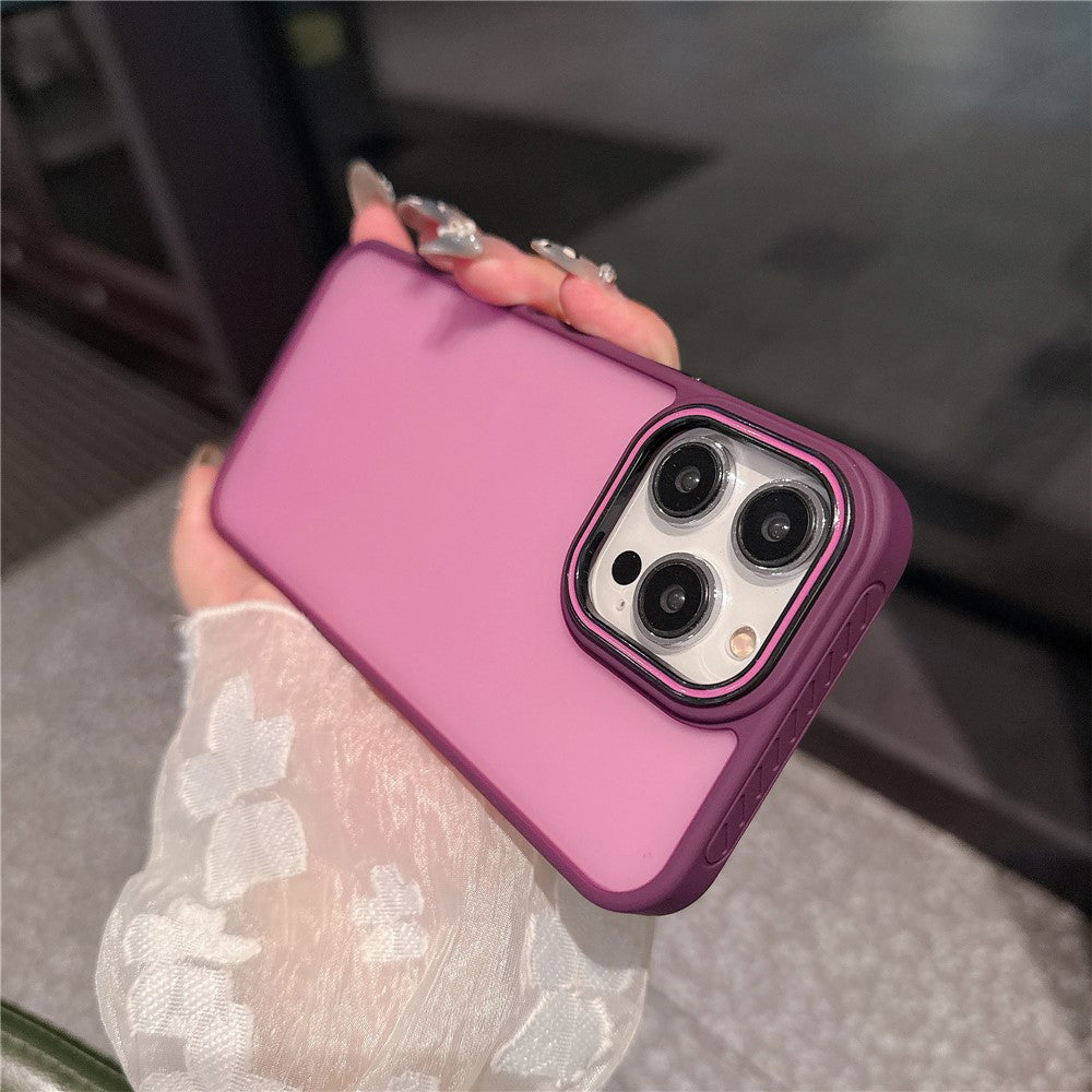 For iPhone 12 / 12 Pro Case PC + TPU Anti-Slip Matte Phone Cover