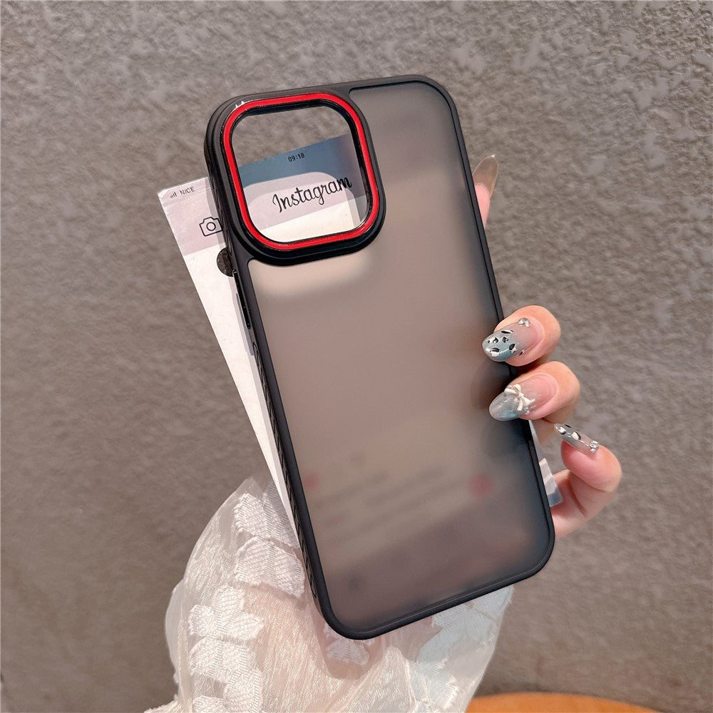 For iPhone 12 / 12 Pro Case PC + TPU Anti-Slip Matte Phone Cover