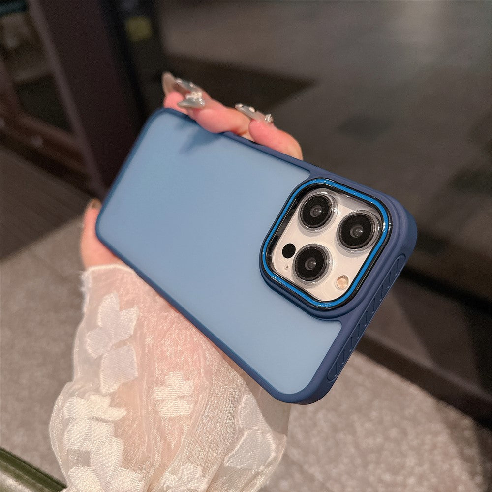 For iPhone 12 / 12 Pro Case PC + TPU Anti-Slip Matte Phone Cover