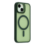 For iPhone 15 Plus / 14 Plus Case Compatible with MagSafe Lens Kickstand TPU + PC Matte Phone Cover