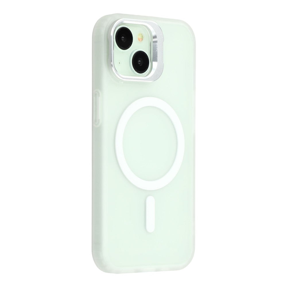 For iPhone 15 Plus / 14 Plus Case Compatible with MagSafe Lens Kickstand TPU + PC Matte Phone Cover