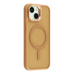 For iPhone 15 Plus / 14 Plus Case Compatible with MagSafe Lens Kickstand TPU + PC Matte Phone Cover
