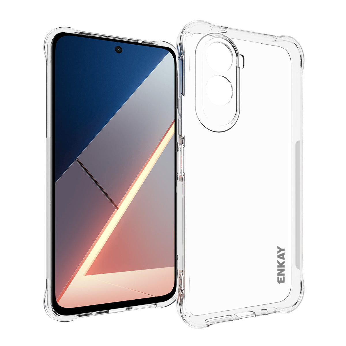 ENKAY HAT PRINCE För Xiaomi Poco M7 4G (169mm) / Xiaomi Poco M7 Plus 5G Genomskinligt mobilskal Stötsäkert Halkfritt TPU-Skal