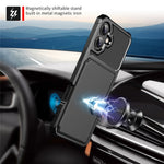 Til iPhone 17 Etui med Kortholder PU Læder + TPU Telefon Bagcover