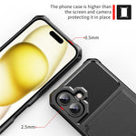Til iPhone 17 Etui med Kortholder PU Læder + TPU Telefon Bagcover
