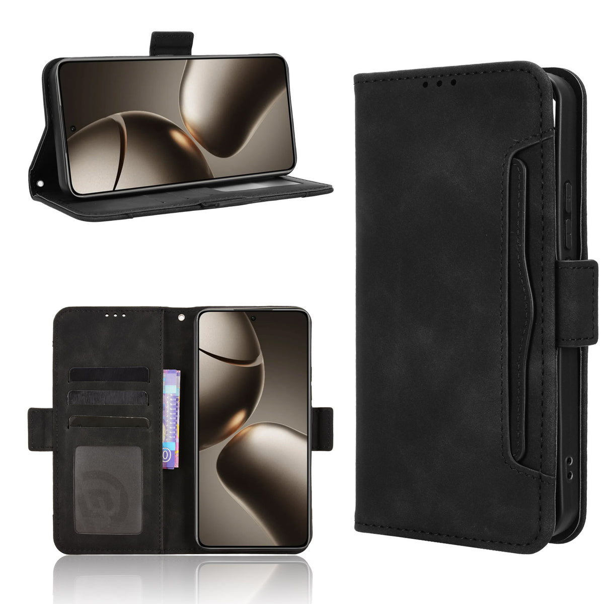For Xiaomi 15T Pro Leather Case Phone Wallet Cover with Multiple Card Slots