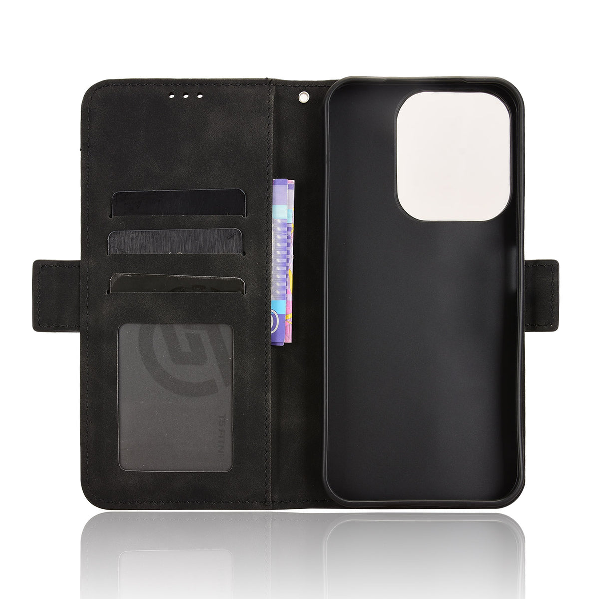 Xiaomi Redmi 15C 5G (EU) (173 mm) / Xiaomi Redmi 15C 4G (EU) (173 mm) Läderfodral mobilplånboksfodral med flera kortfack
