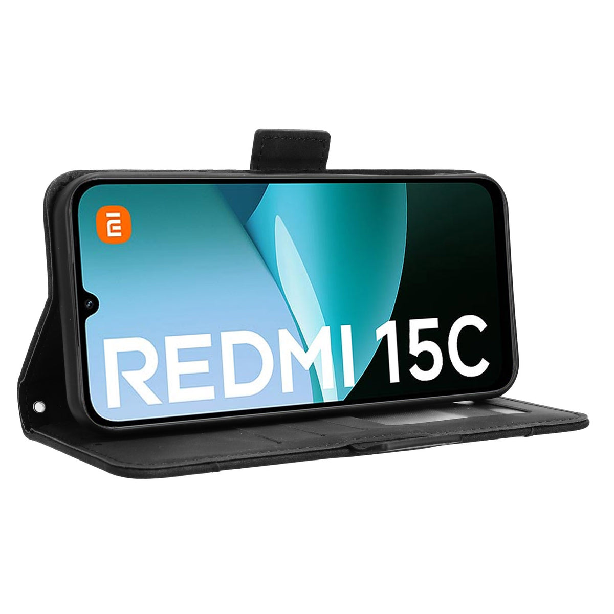 Xiaomi Redmi 15C 5G (EU) (173 mm) / Xiaomi Redmi 15C 4G (EU) (173 mm) Läderfodral mobilplånboksfodral med flera kortfack