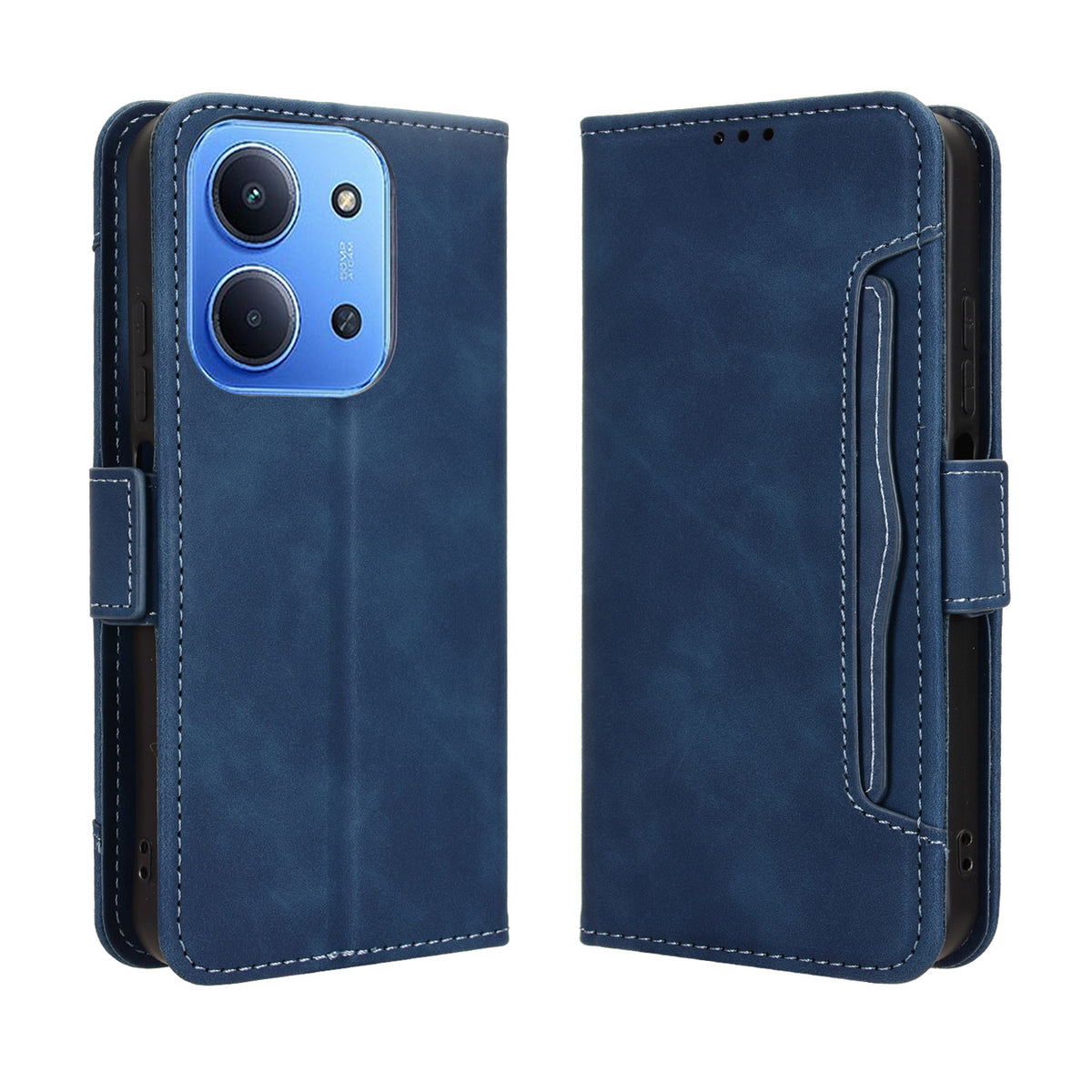 Xiaomi Redmi 15C 5G (EU) (173 mm) / Xiaomi Redmi 15C 4G (EU) (173 mm) Läderfodral mobilplånboksfodral med flera kortfack