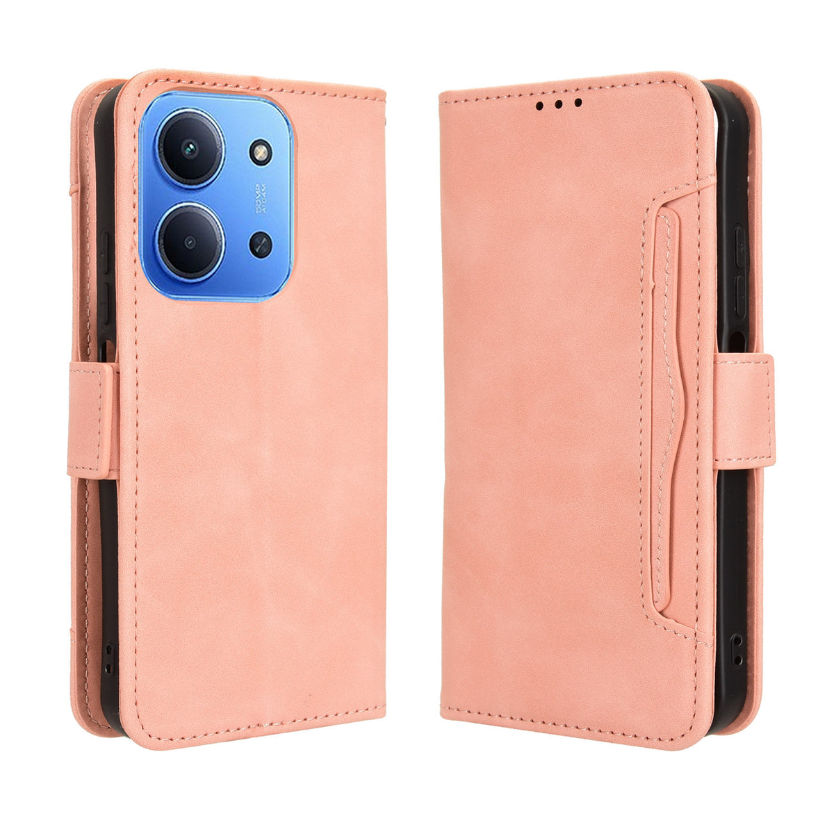 Xiaomi Redmi 15C 5G (EU) (173 mm) / Xiaomi Redmi 15C 4G (EU) (173 mm) Läderfodral mobilplånboksfodral med flera kortfack