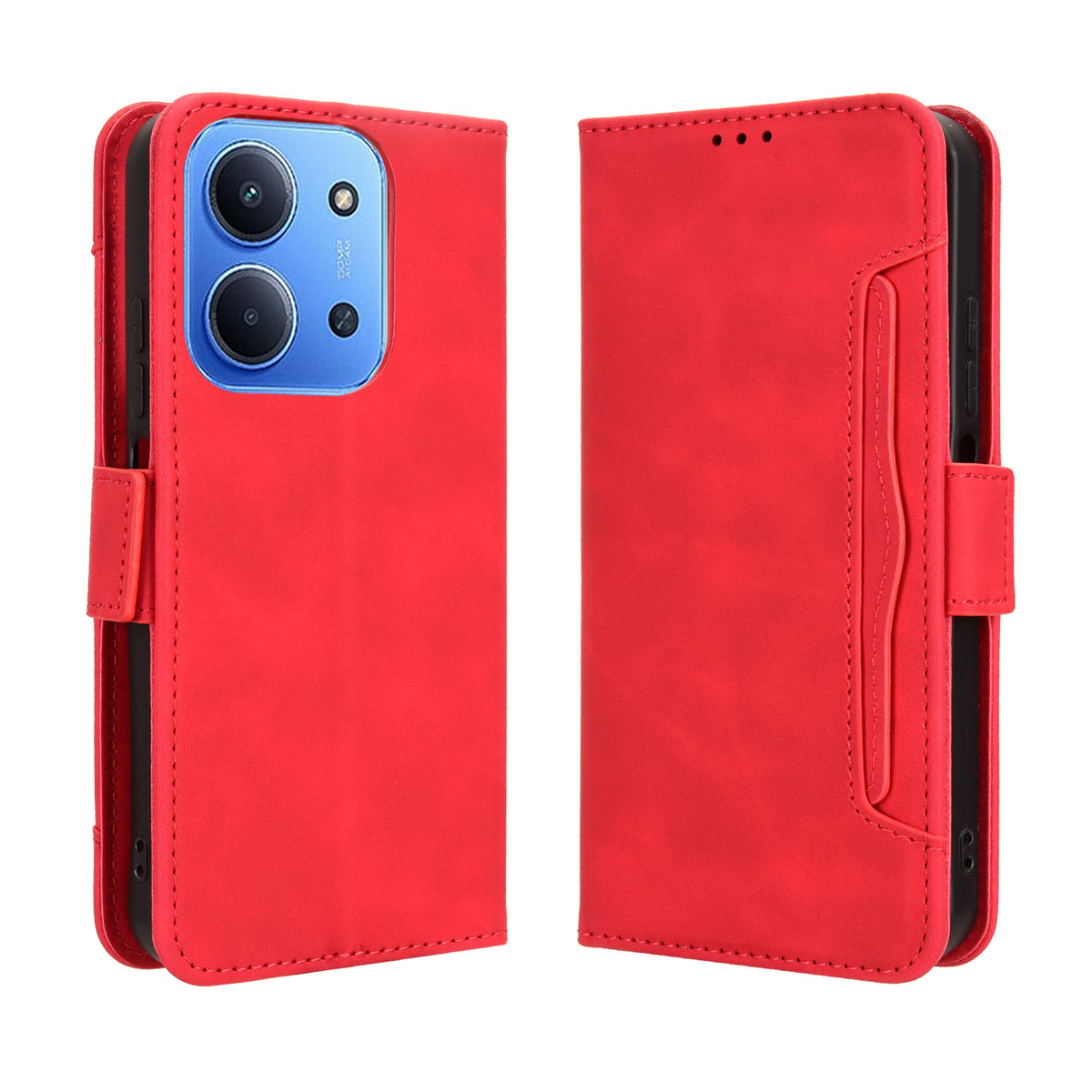 Xiaomi Redmi 15C 5G (EU) (173 mm) / Xiaomi Redmi 15C 4G (EU) (173 mm) Läderfodral mobilplånboksfodral med flera kortfack