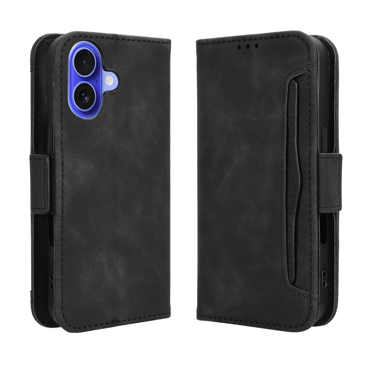 For iPhone 17 Leather Case Phone Wallet Cover with Multiple Card Slots