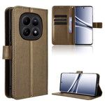 For Xiaomi Poco M8 5G / Redmi Note 15 5G (Global) / Note 15 4G (Global) Leather Wallet Case with Strap Diamond Texture Phone Cover