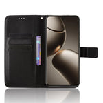For Xiaomi 15T Leather Wallet Case with Strap Diamond Texture Phone Cover