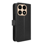 For Xiaomi 15T Leather Wallet Case with Strap Diamond Texture Phone Cover