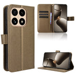 For Xiaomi 15T Leather Wallet Case with Strap Diamond Texture Phone Cover