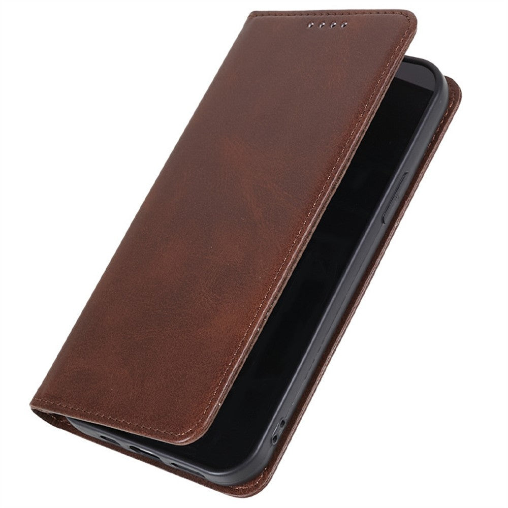 For Xiaomi Redmi Turbo 4 Pro 5G / Poco F7 5G Case Strong Magnetic PU Leather Phone Cover Calf Texture
