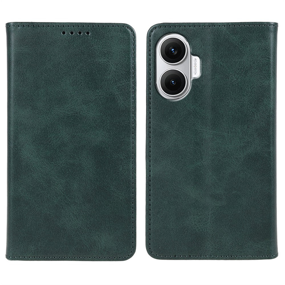 For Xiaomi Redmi Turbo 4 Pro 5G / Poco F7 5G Case Strong Magnetic PU Leather Phone Cover Calf Texture