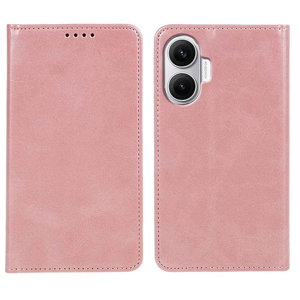 Stærkt magnetisk PU-lædercover med kalvestruktur til Xiaomi Redmi Turbo 4 Pro 5G / Poco F7 5G