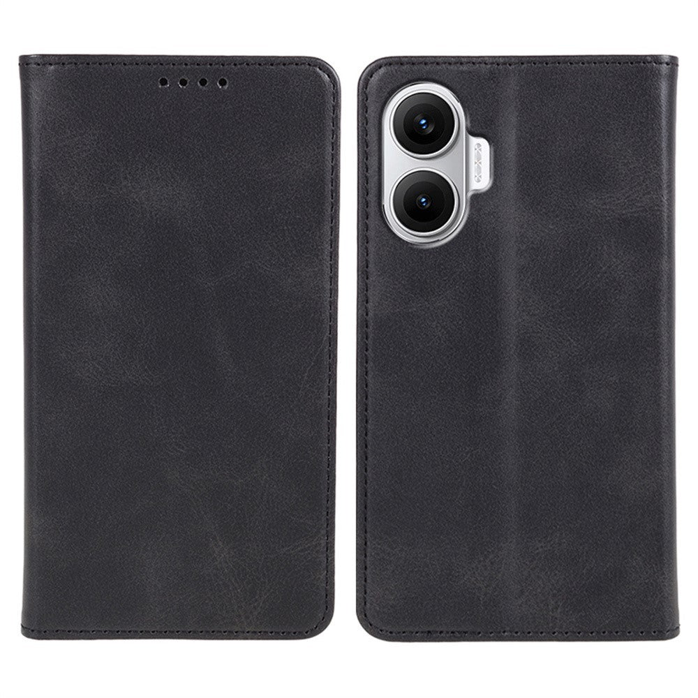 For Xiaomi Redmi Turbo 4 Pro 5G / Poco F7 5G Case Strong Magnetic PU Leather Phone Cover Calf Texture