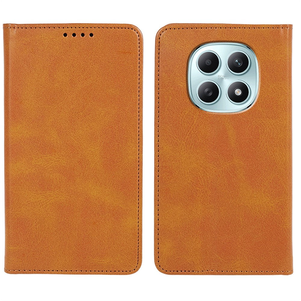 Xiaomi Poco M8 5G / Redmi Note 15 5G (Global) / 15 4G (Global) skal starkt magnetiskt PU-läder mobilskal vadstruktur