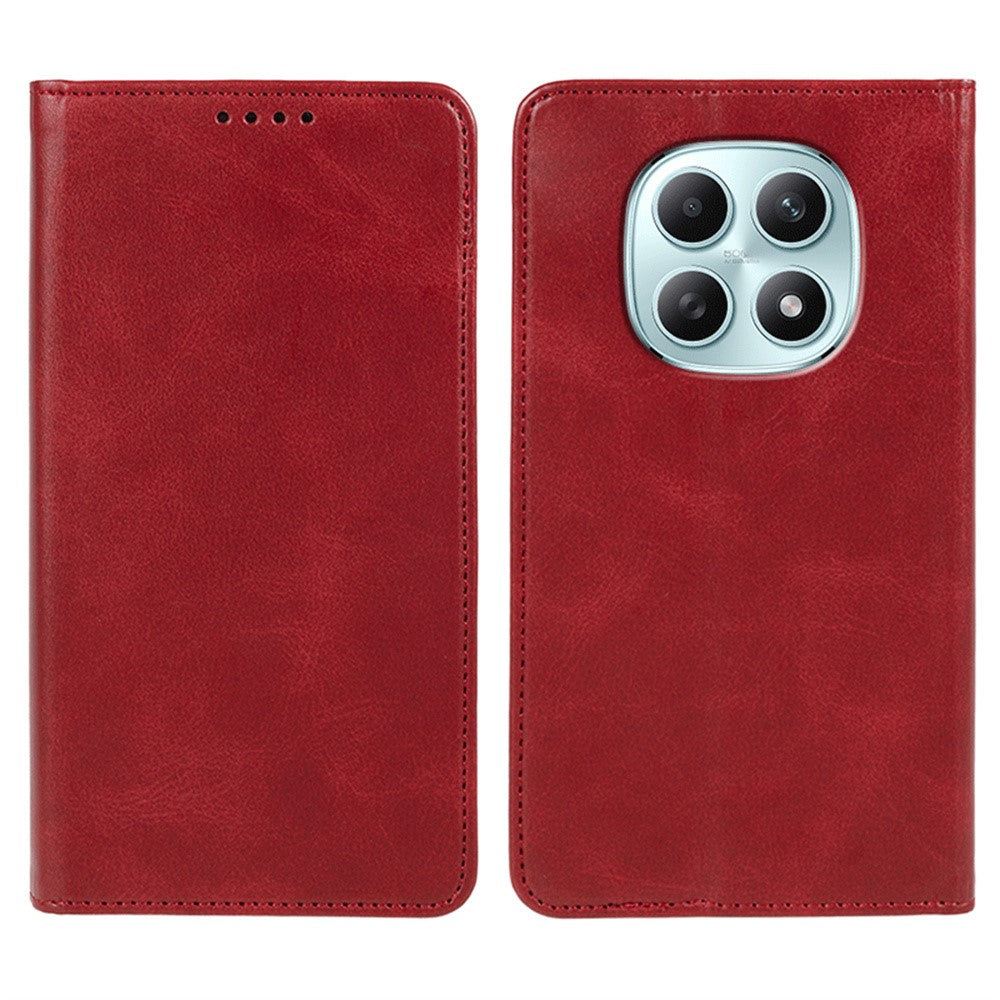 Xiaomi Poco M8 5G / Redmi Note 15 5G (Global) / 15 4G (Global) skal starkt magnetiskt PU-läder mobilskal vadstruktur