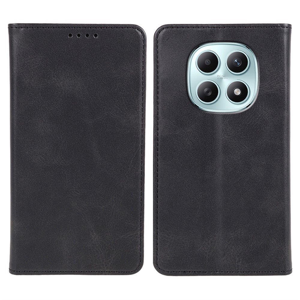 Xiaomi Poco M8 5G / Redmi Note 15 5G (Global) / 15 4G (Global) skal starkt magnetiskt PU-läder mobilskal vadstruktur
