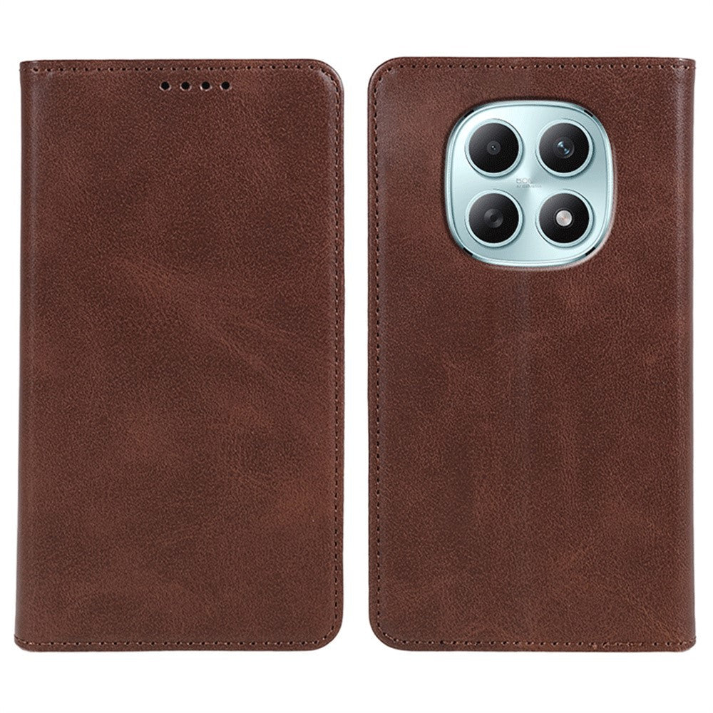 Xiaomi Poco M8 5G / Redmi Note 15 5G (Global) / 15 4G (Global) skal starkt magnetiskt PU-läder mobilskal vadstruktur