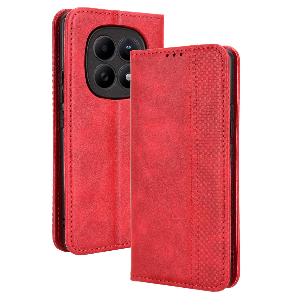 For Xiaomi Poco M8 5G / Redmi Note 15 5G (Global) / Note 15 4G (Global) Leather Case Wallet Stand Retro Texture Phone Cover