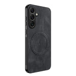 WANLONFENG Magnetiskt Skal För Samsung Galaxy S25 FE SD1-serien Nappa Textur PC TPU mobilskal