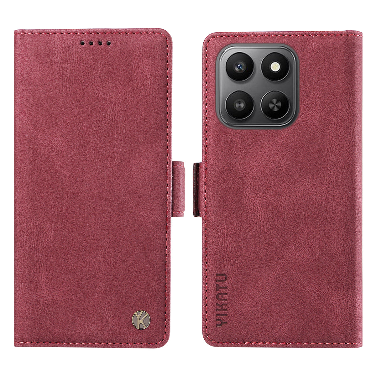 YIKATU For Honor 400 Smart 5G / 4G / X7d 4G Leather Case  YK-005 Skin-touch Feeling Wallet Phone Cover
