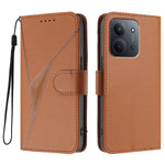 Xiaomi Redmi 15C 5G (EU) (173 mm) / Xiaomi Redmi 15C 4G (EU) (173 mm) fodral triangulärt läderfodral med snodd